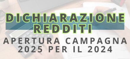 Banner Dichiarazione dei Redditi 2025 per il 2024